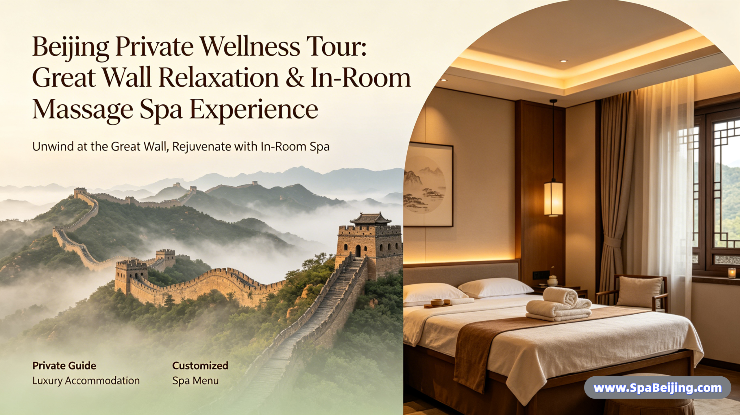 Beijing Private Wellness Tour – Mutianyu Great Wall & In-Room Massage Spa Experience - Image 2